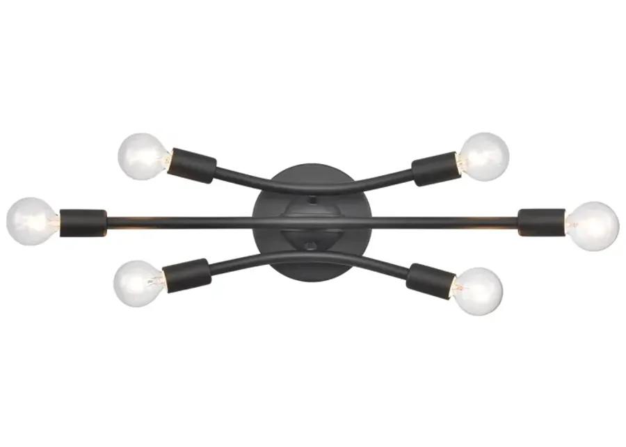 Xavier 19.75'' Wide 6-Light Vanity Light - Matte Black