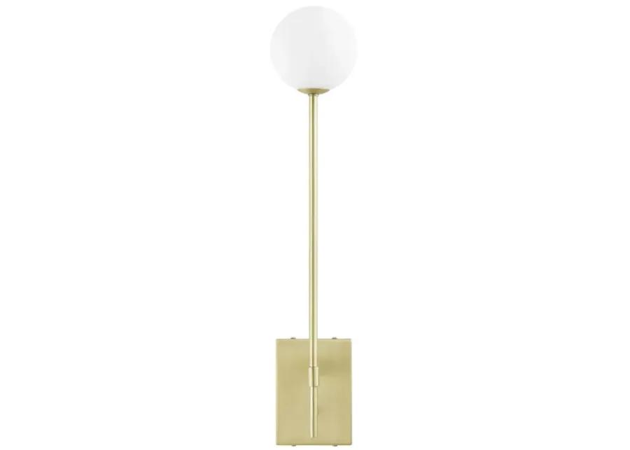 Riva White Globe Wall Sconce