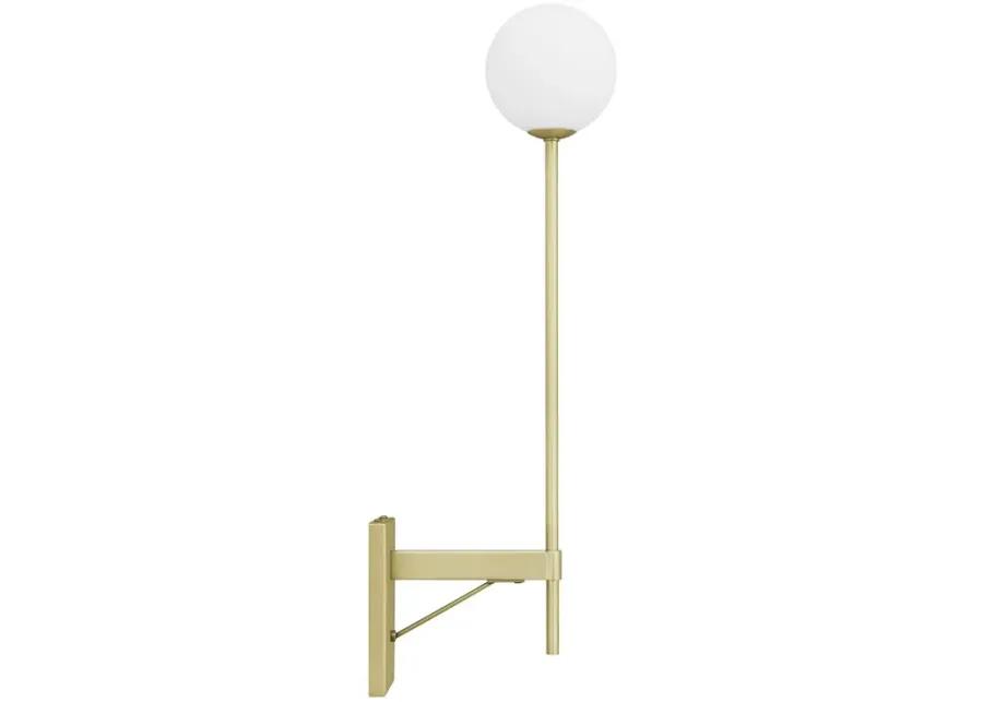 Riva White Globe Wall Sconce