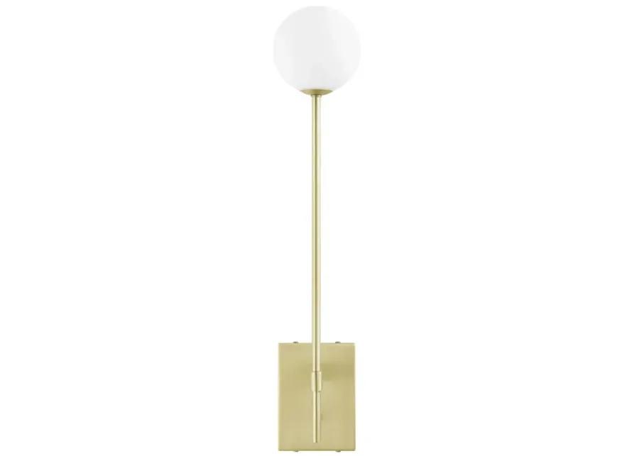 Riva White Globe Wall Sconce