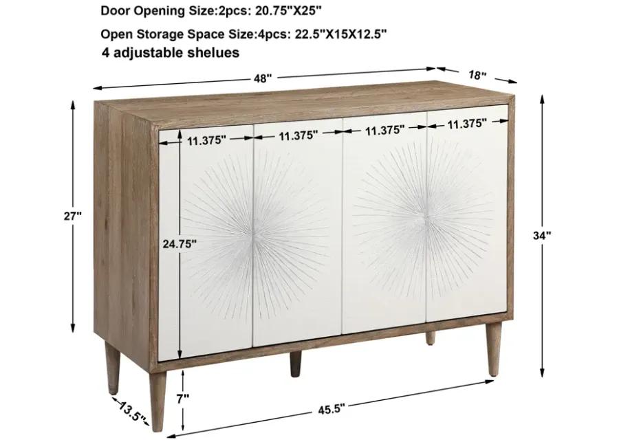 Dani 4 Door White Cabinet