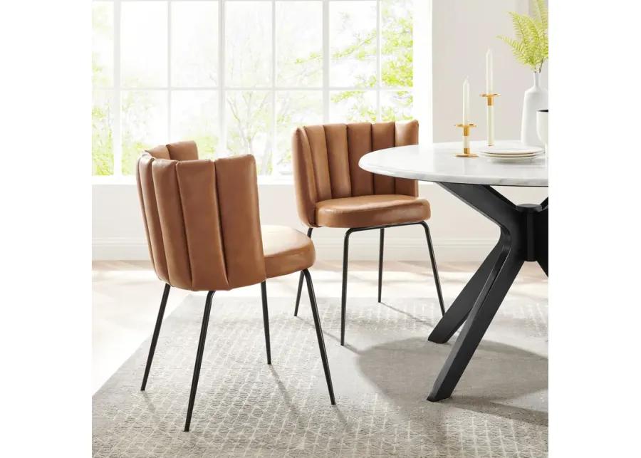 Virtue Vegan Leather Dining Chair Set of 2