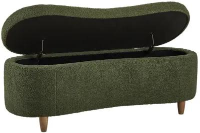 Boucle Flip Top Storage Bench