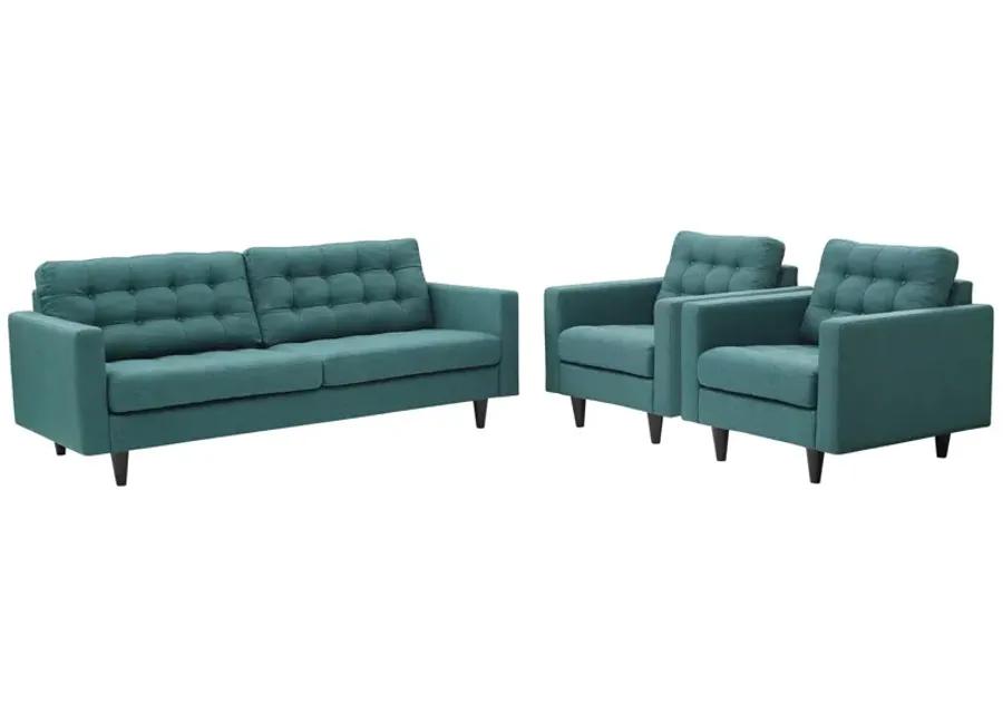 Empress Sofa and Armchairs Set of 3