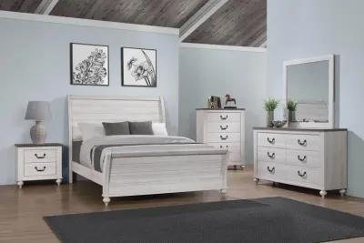 Stillwood 5-piece California King Panel Bedroom Set Vintage Linen