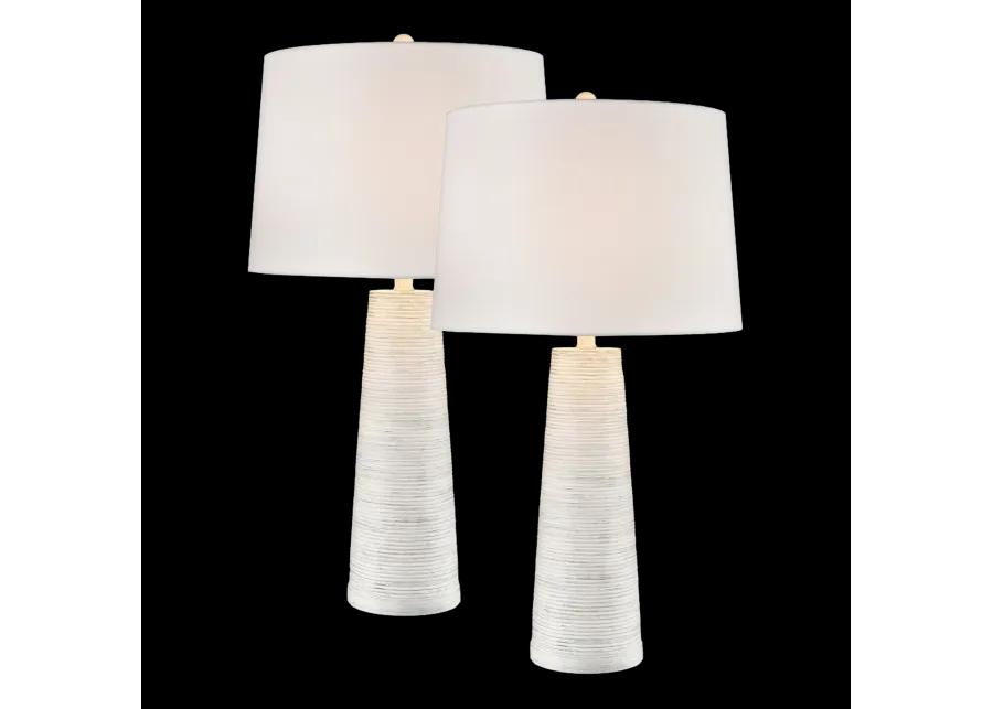 Kent 31'' High 1-Light Table Lamp - Set of 2 Light Gray