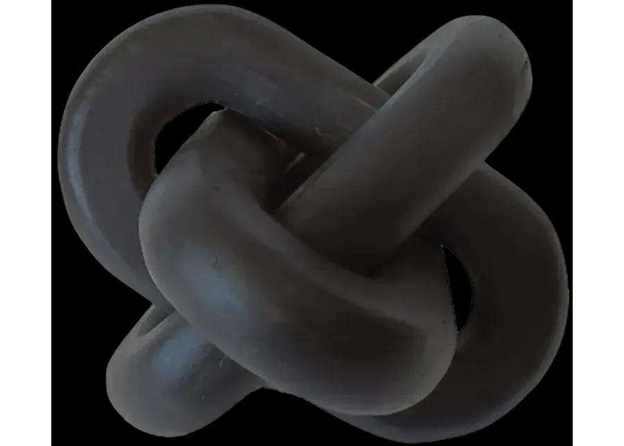 Wood, 6" Decorative Knot, Black