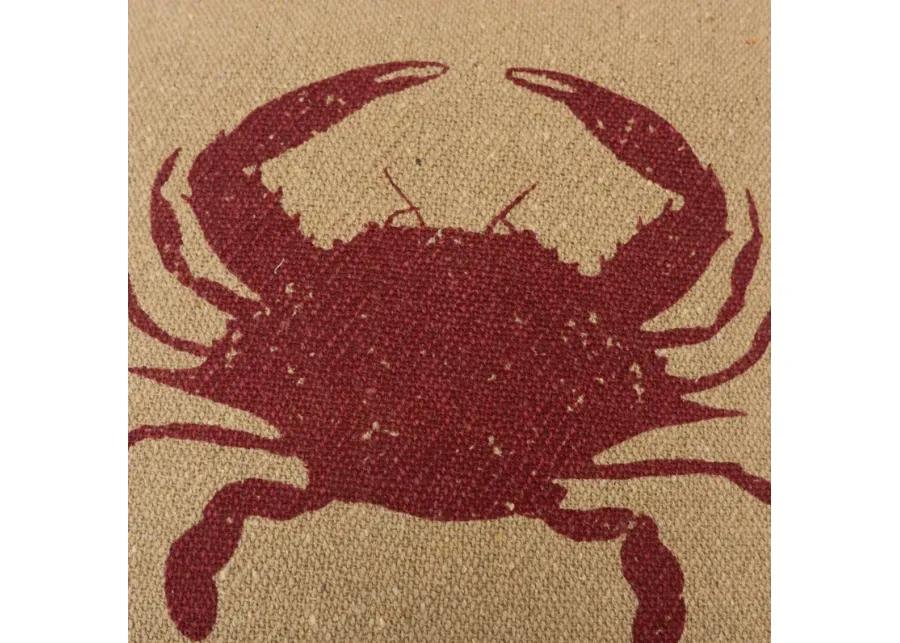 Crab Brown  Pillow