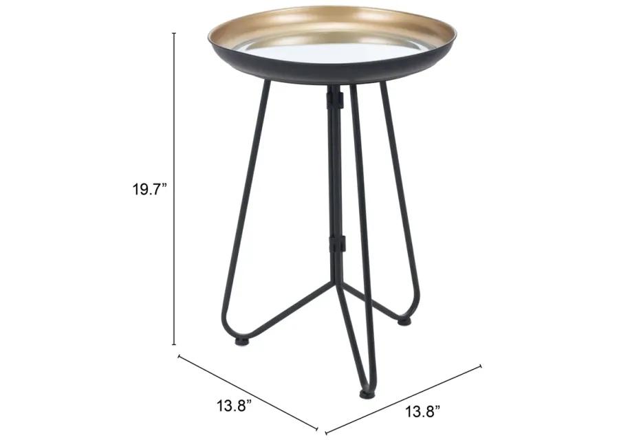 Foley Accent Table Gold & Black