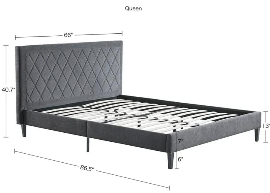 510 Design Rowen Charcoal Rowen Queen Platform Bed