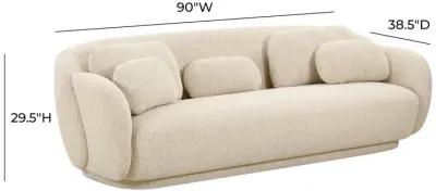 Misty Cream Boucle Sofa