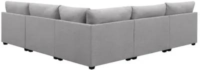 Cambria 5-piece Upholstered Modular Sectional Grey