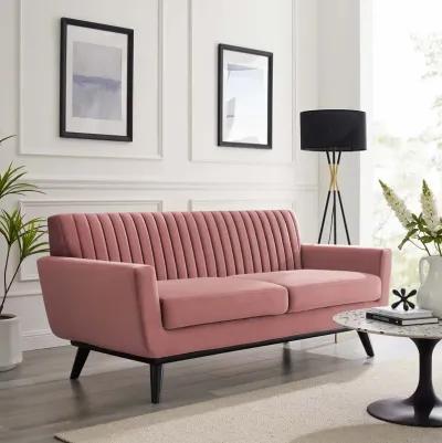 Engage Channel Tufted Performance Velvet Loveseat