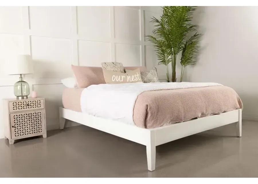 Hounslow Platform Queen Bed White