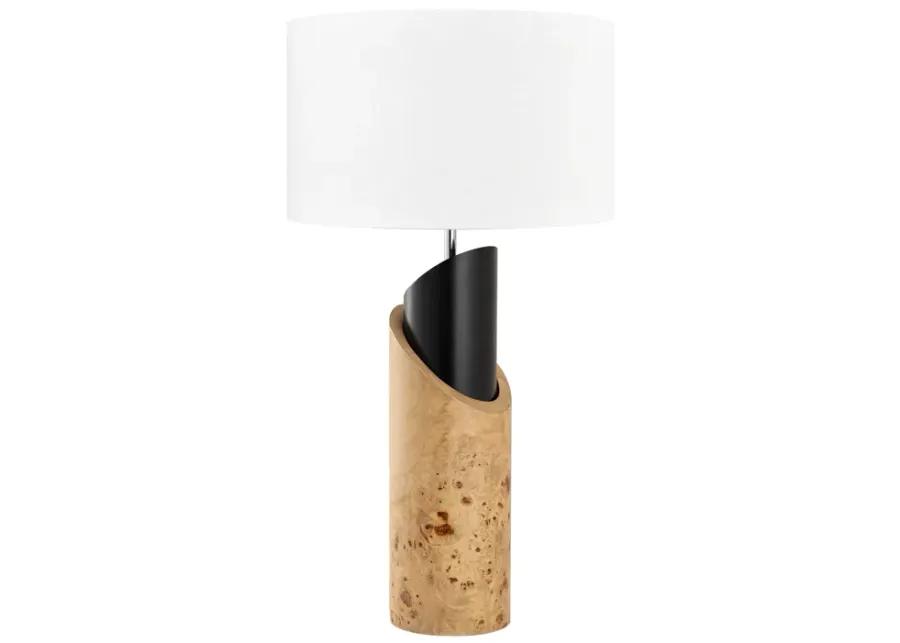 Kincaid 29.5'' High 1-Light Table Lamp - Natural Burl - Includes LED Bulb