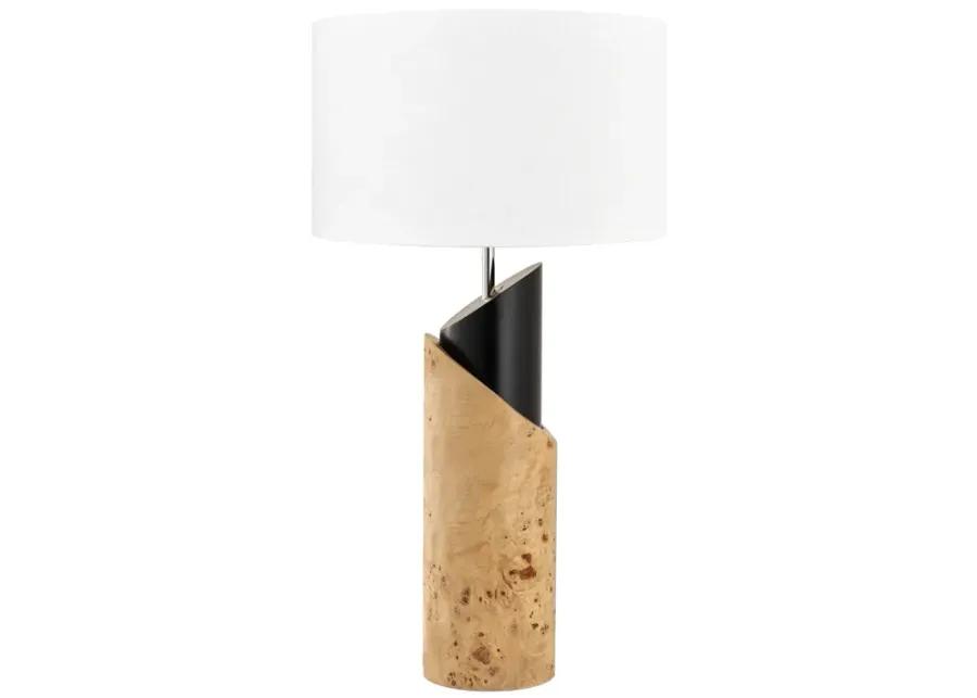 Kincaid 29.5'' High 1-Light Table Lamp - Natural Burl - Includes LED Bulb