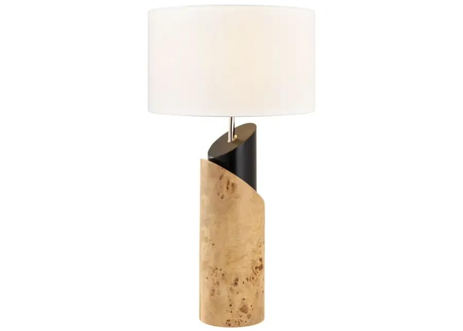 Kincaid 29.5'' High 1-Light Table Lamp - Natural Burl - Includes LED Bulb