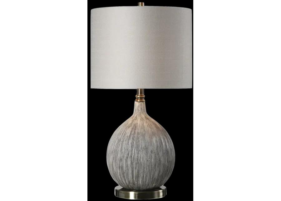 Hedera Textured Ivory Table Lamp