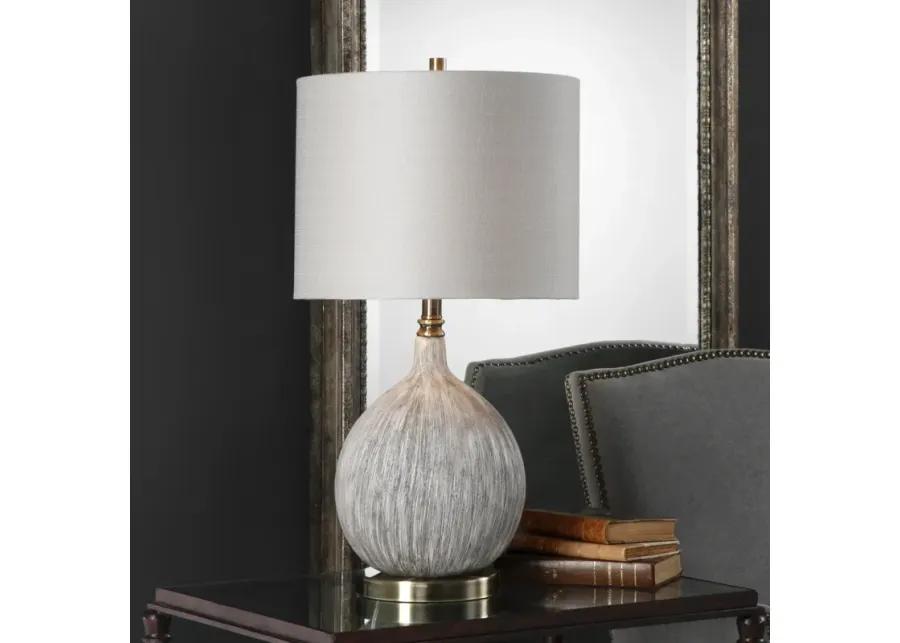 Hedera Textured Ivory Table Lamp