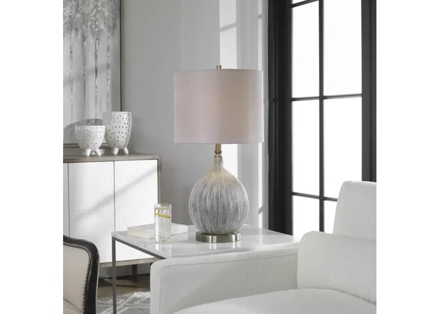 Hedera Textured Ivory Table Lamp