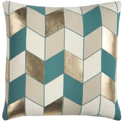 Rachel Kate Geometric Khaki Pillow