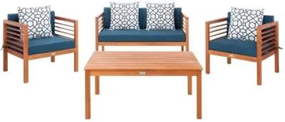 Alda 4 Pc Outdoor Set with Accent Pillows