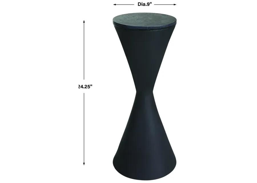 Time's Up Hourglass Shaped Drink Table