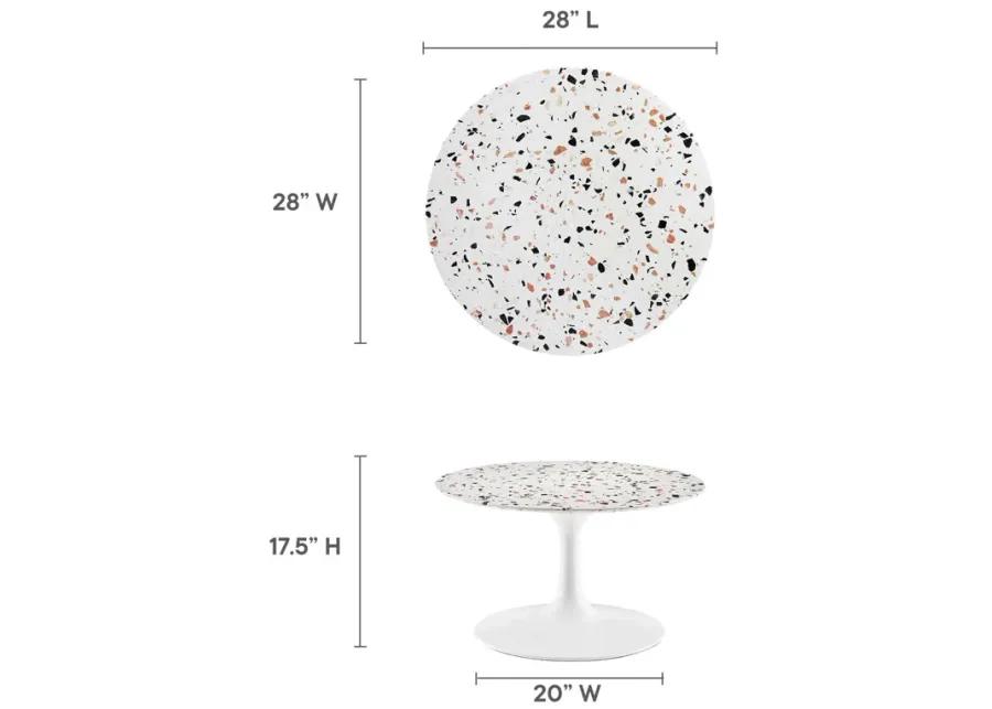 Lippa 28" Round Terrazzo Coffee Table