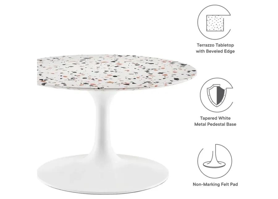 Lippa 28" Round Terrazzo Coffee Table