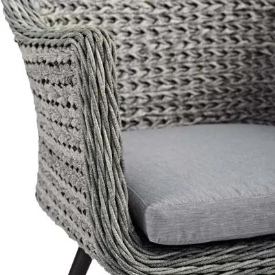 Endeavor Outdoor Patio Wicker Rattan Dining Armchair