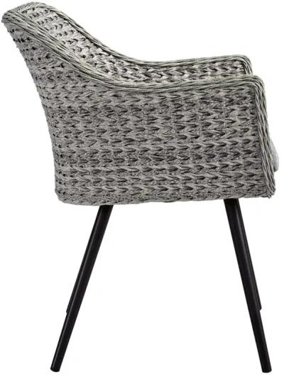 Endeavor Outdoor Patio Wicker Rattan Dining Armchair