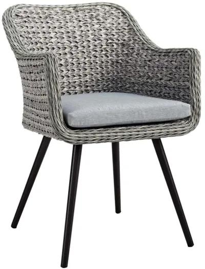 Endeavor Outdoor Patio Wicker Rattan Dining Armchair