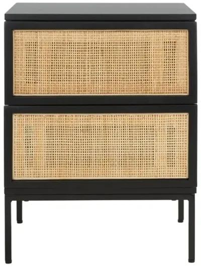 ZADIE 2 DRAWER RATTAN NIGHTSTAND