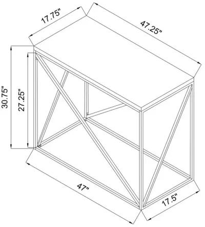 Birdie Rectangular Sofa Table Sonoma Grey