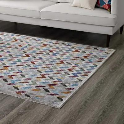 Gemma Chevron Mosaic 4x6 Area Rug