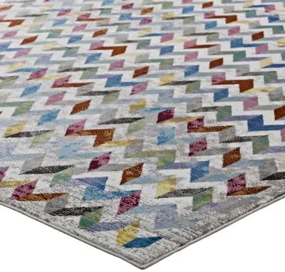 Gemma Chevron Mosaic 4x6 Area Rug