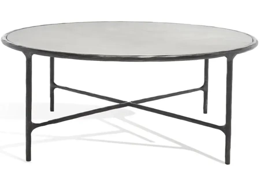 Jessa Round Metal Coffee Table