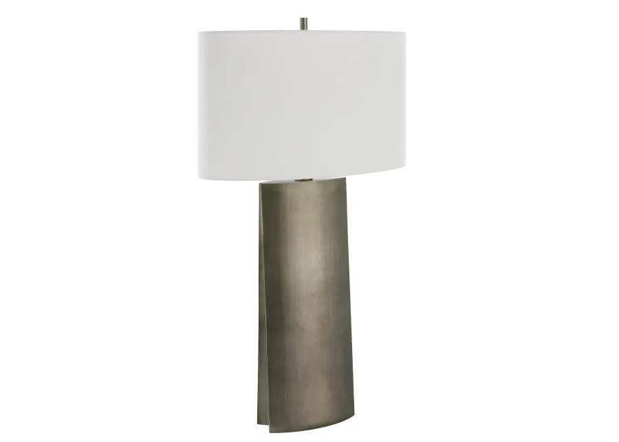 V-Groove Modern Table Lamp