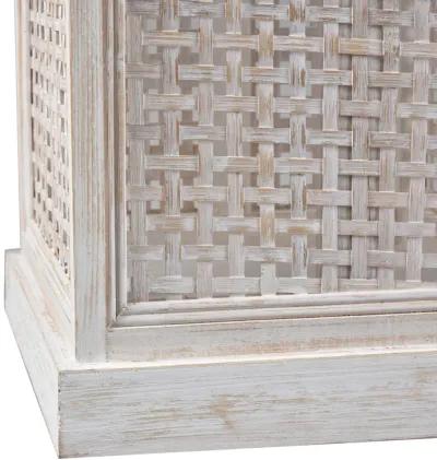 Paley Lantern - Set of 2 Weathered White