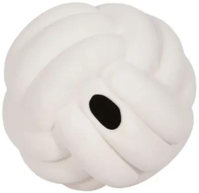 5" Knot Orb Rough Texture, White