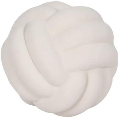 5" Knot Orb Rough Texture, White