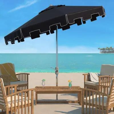 UV RESISTANT ZIMMERMAN 9 FT CRANK MARKET PUSH BUTTON TILT UMBRELLA WITH FLAP