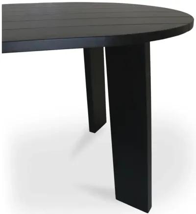 Delta Oval Outdoor Dining Table Black