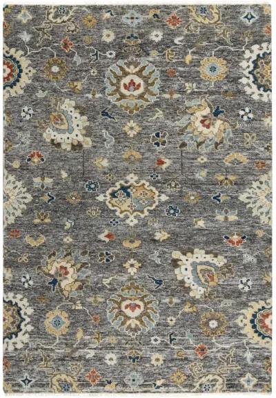 Belmont Gray/Multi  Hand Spun Wool 8' x 10' Rectangle Rug