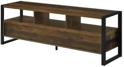 James 3-drawer Composite Wood 60" TV Stand Dark Pine