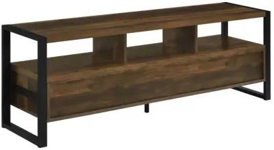 James 3-drawer Composite Wood 60" TV Stand Dark Pine