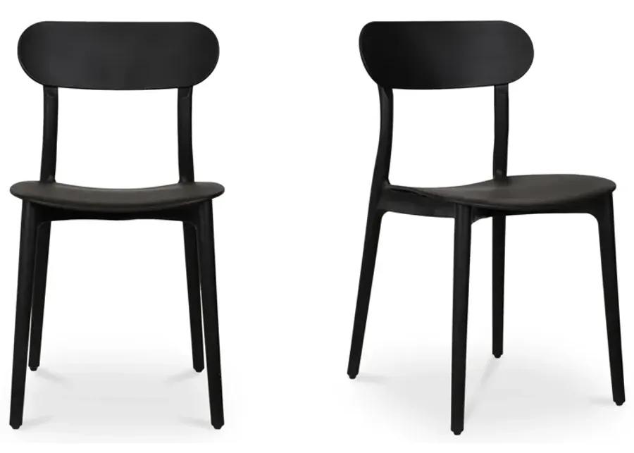 Kent Outdoor Dining Chair Black - Set Of Two