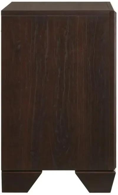 Kauffman 2-drawer Nightstand Dark Cocoa