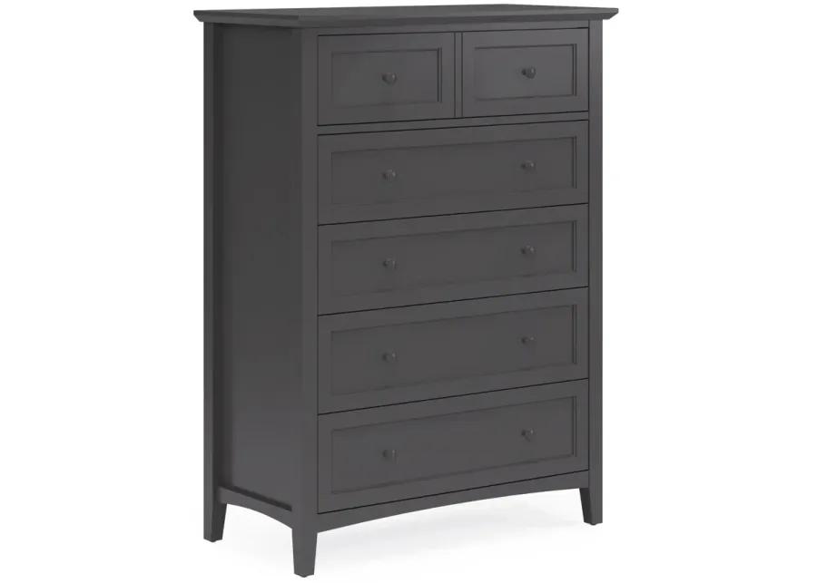 Grace Five Drawer Chest in Raven Black (2024)