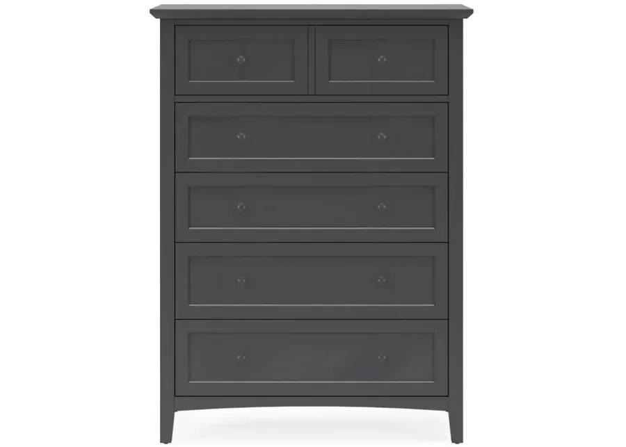 Grace Five Drawer Chest in Raven Black (2024)